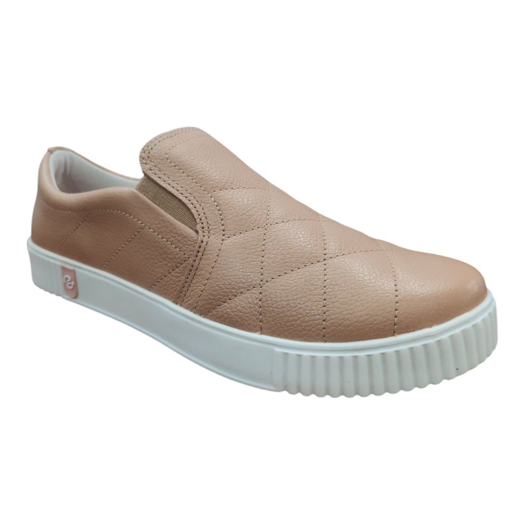 Zapatilla Cuero Pegada Mujer 219064 - Imagen 2