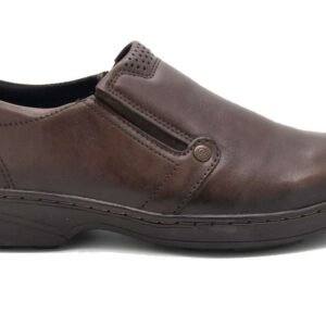 Zapato Pegada Cuero Hombre Marrón 121272