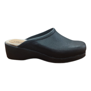 Zueco Cuero Negro