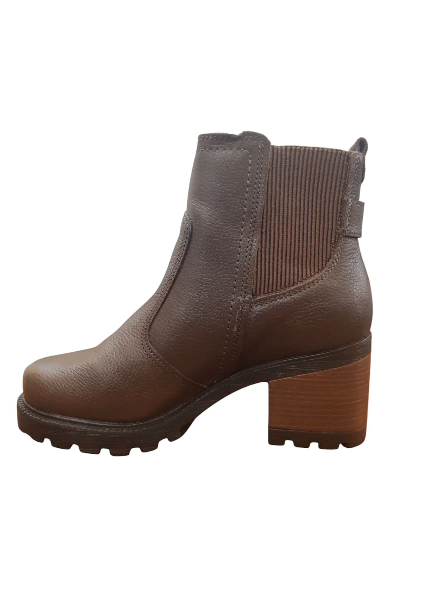 Bota Pegada Cuero Dama Marron 281309 - Imagen 3