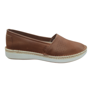 Zapatilla Lombardino Cuero Mujer Marron