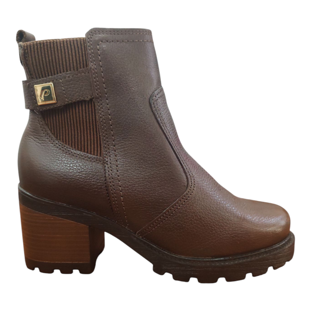 Bota Pegada Cuero Dama Marron 281309