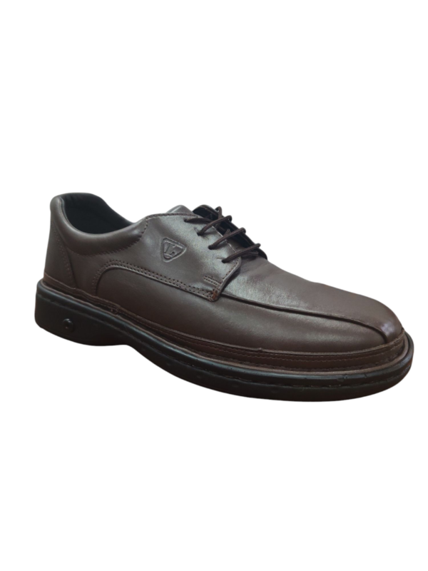 Zapato Lombardino Cuero Hombre Diabetico Marron 2823 - Imagen 2