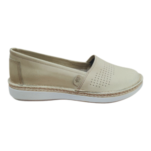 Zapatilla Lombardino Cuero Mujer Natural