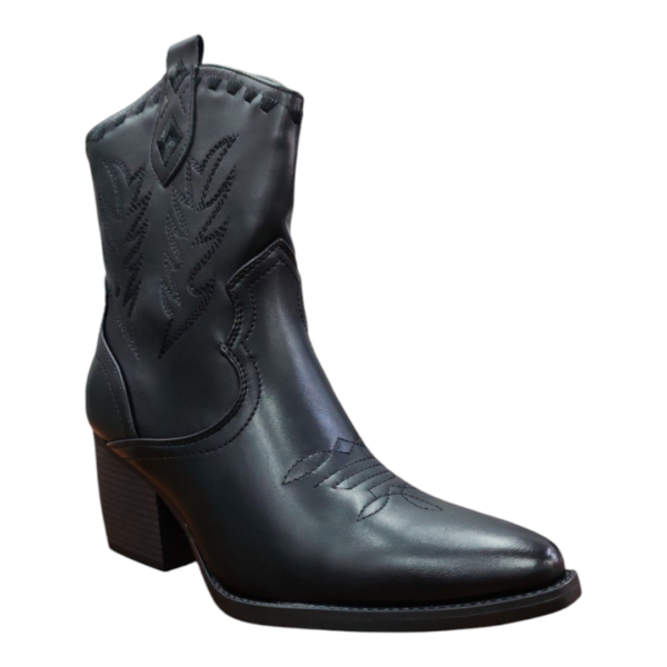 Bota Texana Cherry Negra - Imagen 2