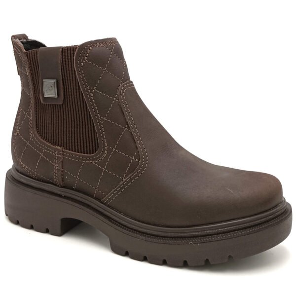 Bota Pegada Cuero Dama Marron 282405 - Imagen 2