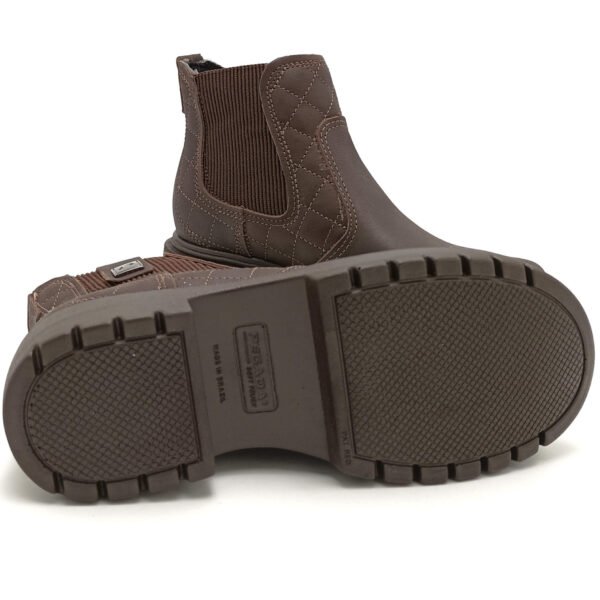 Bota Pegada Cuero Dama Marron 282405 - Imagen 4
