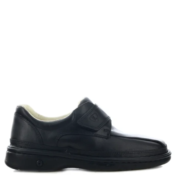 Zapato Lombardino Cuero Hombre Diabetico Negro 2834