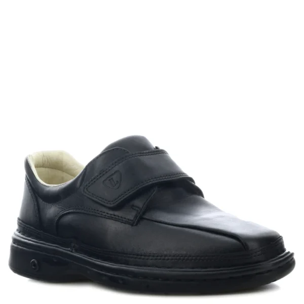 Zapato Lombardino Cuero Hombre Diabetico Negro 2834 - Imagen 2