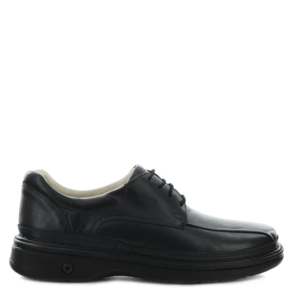 Zapato Lombardino Cuero Hombre Diabetico Negro 2823