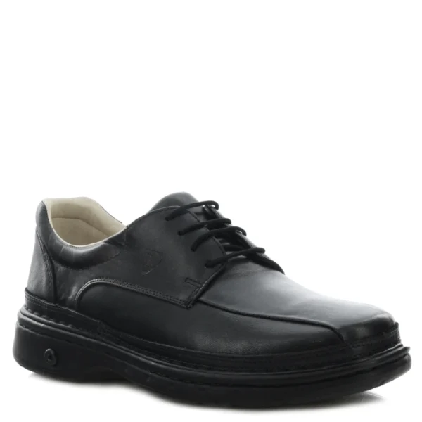 Zapato Lombardino Cuero Hombre Diabetico Negro 2823 - Imagen 2