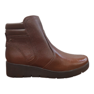 Bota Pegada Cuero Mujer Marrón 280802