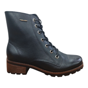 Bota Pegada Cuero Mujer Negro 281415