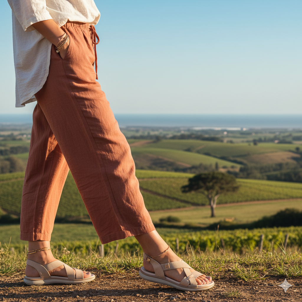 Sandalia Pegada Cuero Blush 232838 - Imagen 4