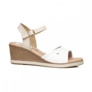 Sandalia Pegada Cuero Blanco 233952