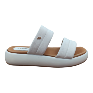 Sandalia Pegada Cuero Blanco